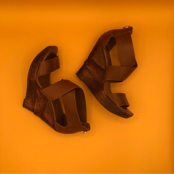 Diane von Furstenberg DVF - brown wedges (Women’s size 6.5) - Used - Picture 6 of 10
